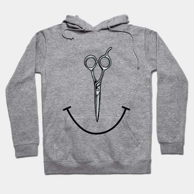 Barber - Smiling Scissors Hoodie by Kudostees